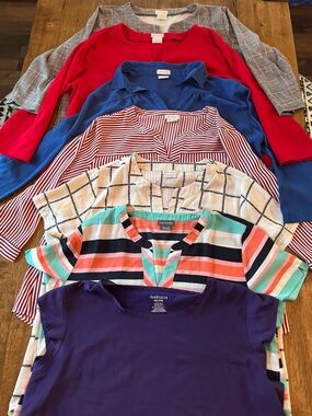 Van Heusen XL & XXL Business Casual Top Bundle - 7 Items, Long and Short Sleeve